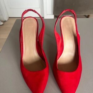 New Look Bold Red Slingback Heels